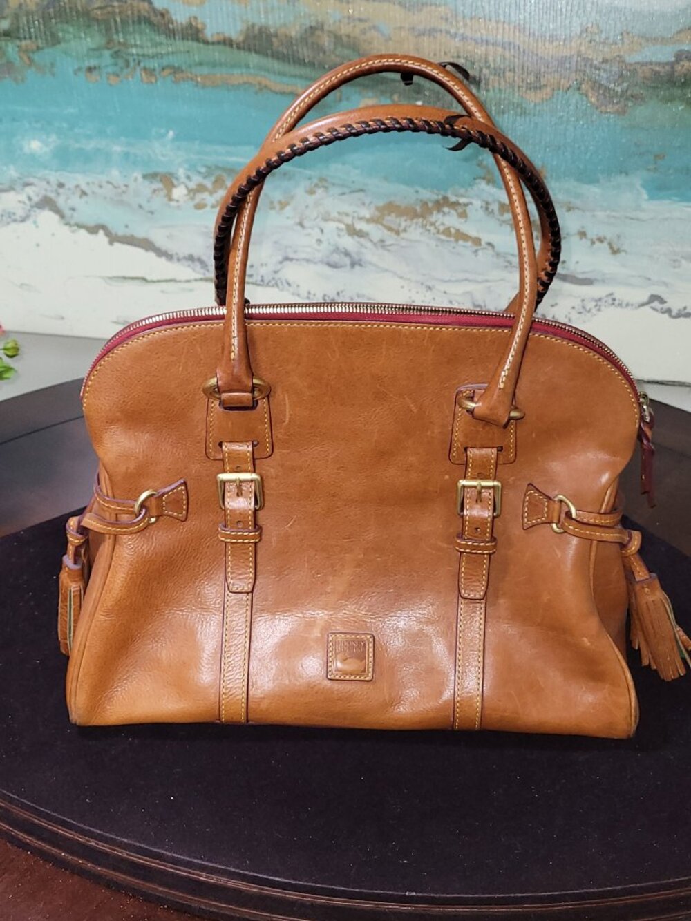 Dooney & Bourke - The Bristol Leather Domed Buckle Satchel  [Item #HL16]